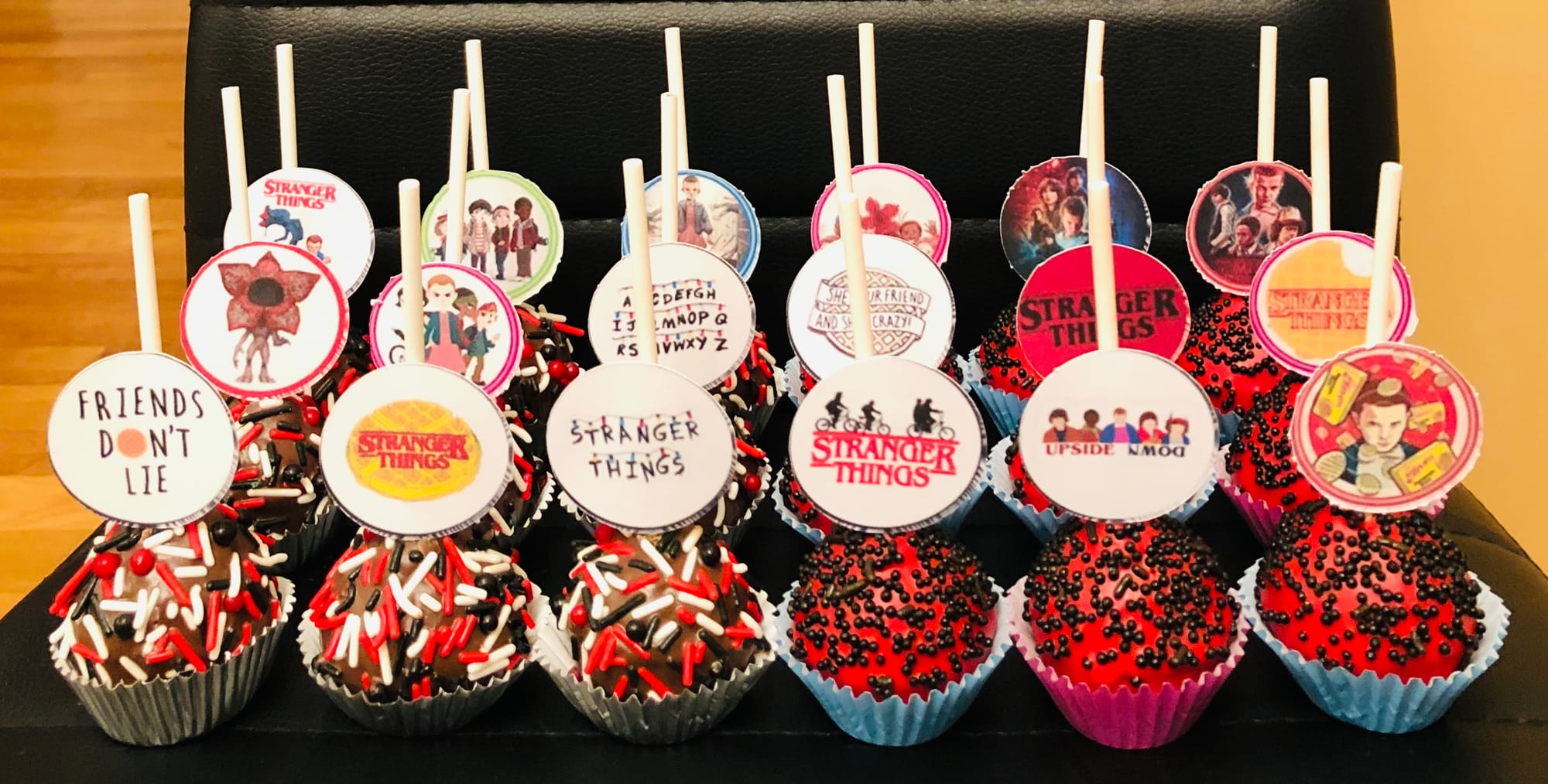 Stranger Things Cake Pops