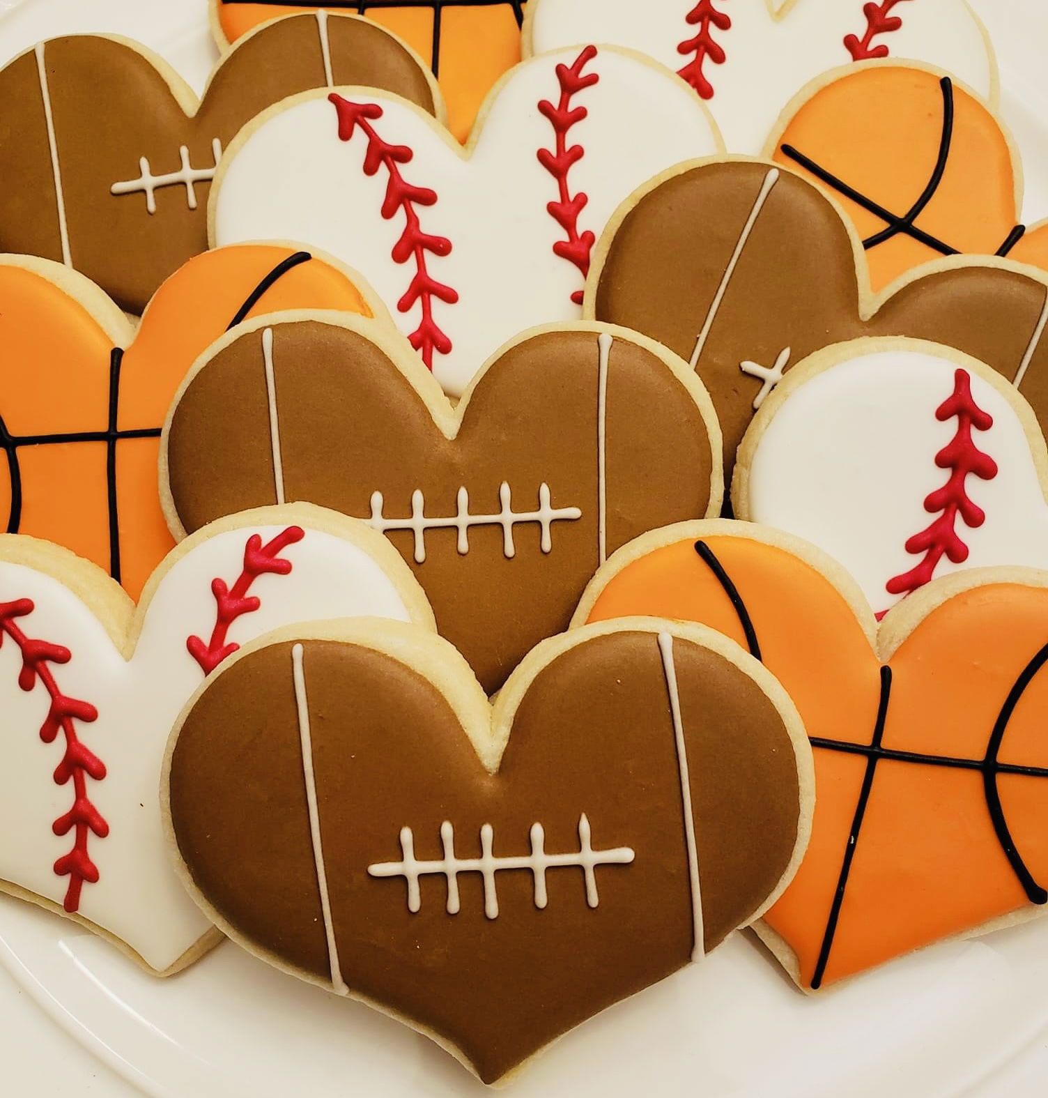 Royal Icing Sports Sugar Cookies