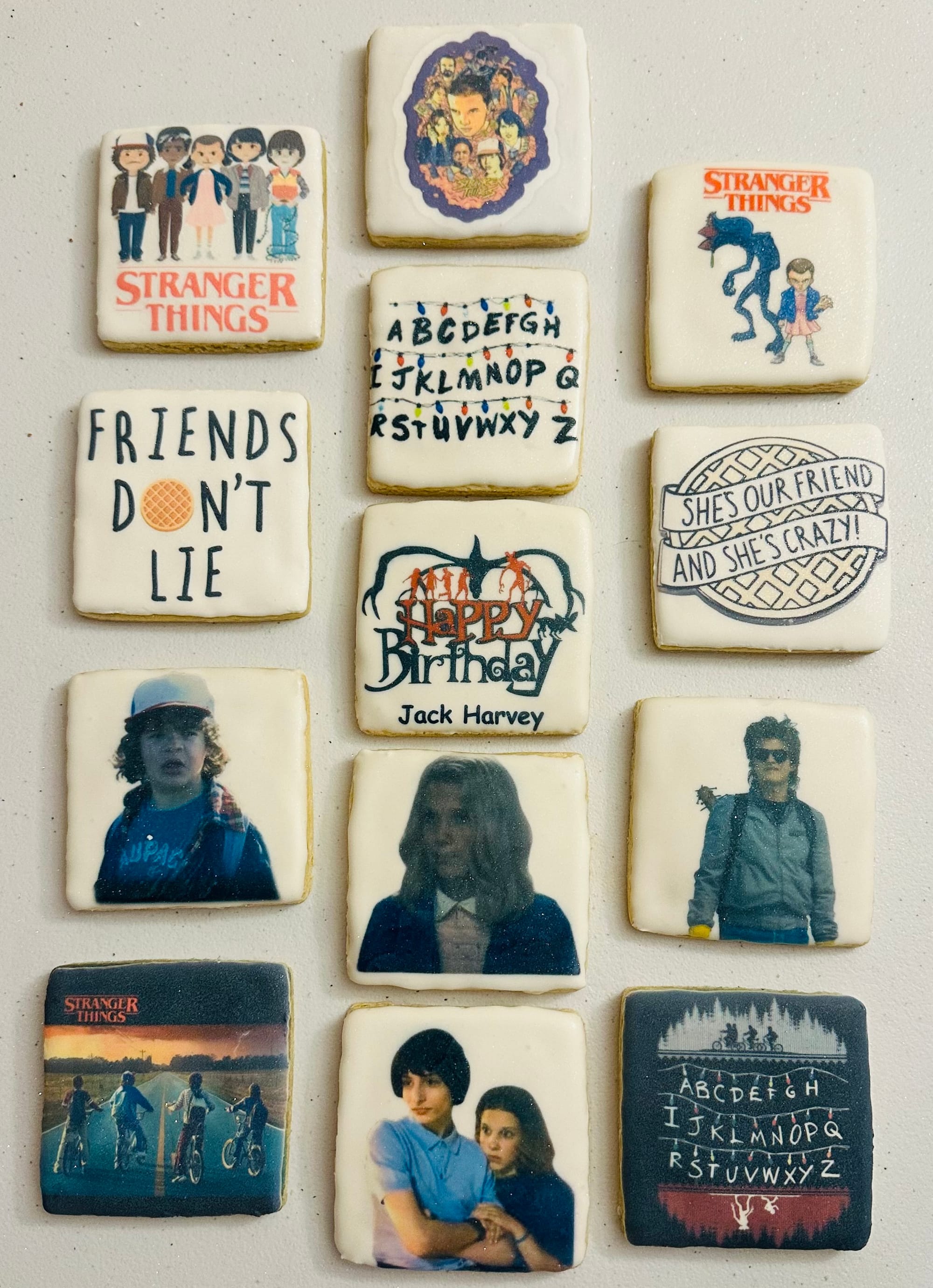 Royal Icing Stranger Things Cookies