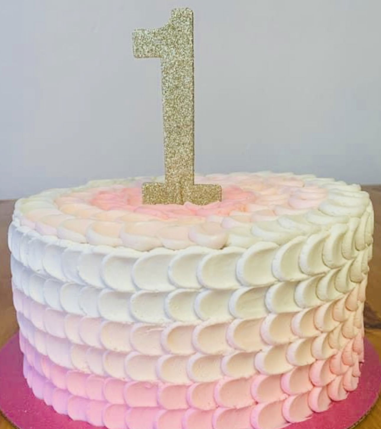 2 Layer Vanilla Birthday Cake with Buttercream Frosting