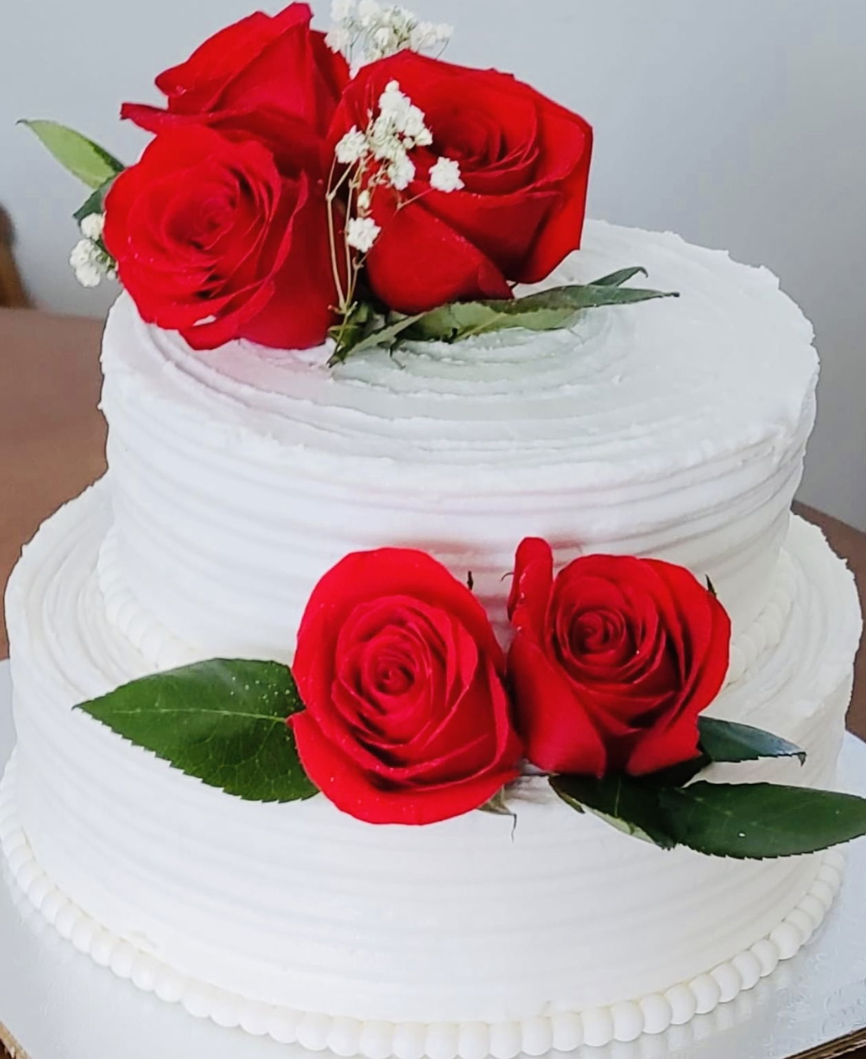 2 Tier Wedding Cake Flavor Wedding Cake With Buttercream Frosting