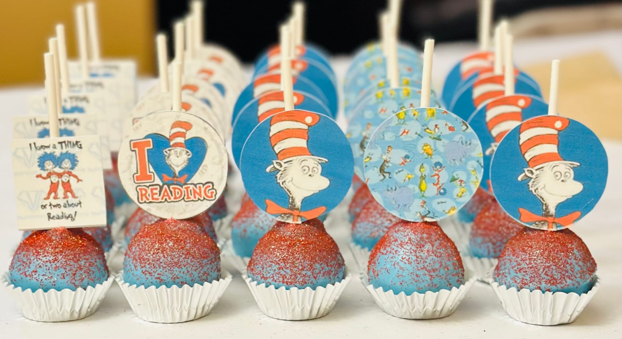 Dr. Seuss Cake Pops