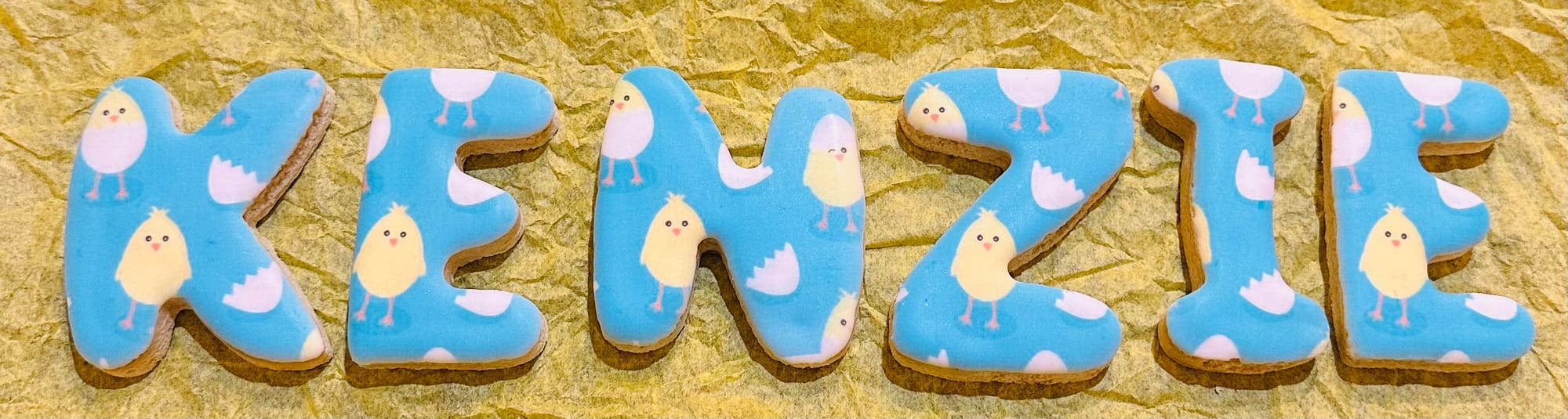 Easter Name Cookies