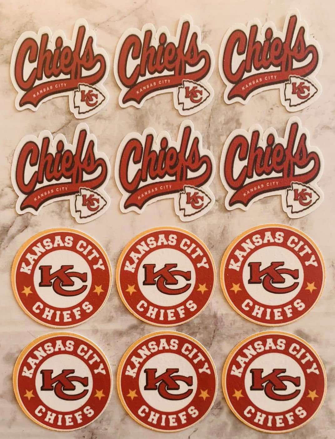 Royal Icing Kansas City Chiefs Cookies with Images