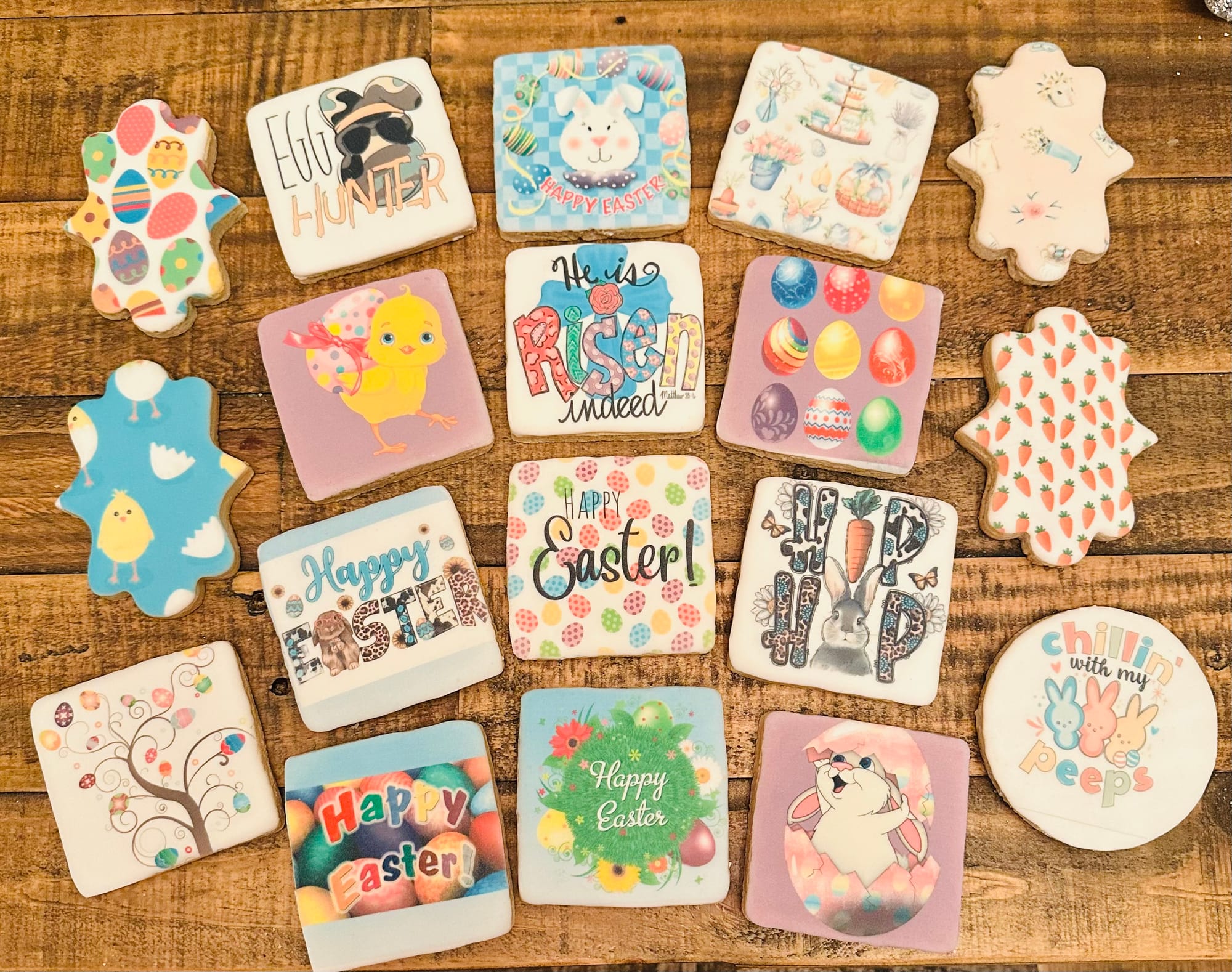 Royal Icing Easter Sugar Cookies with Images