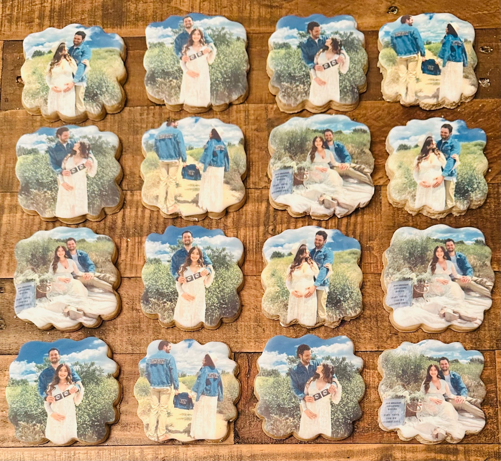 Beautiful Pregnancy Announcement Royal Icing Sugar Cookies with Images