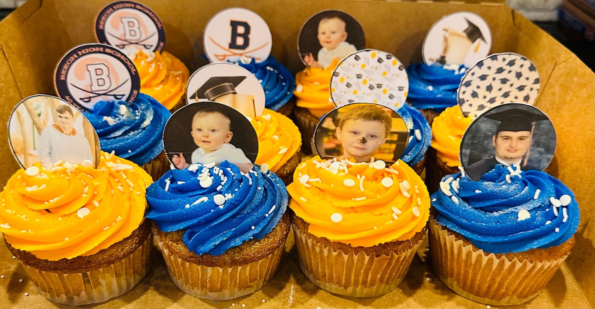 Oreo Graduation Cupcakes with Buttercream Frosting