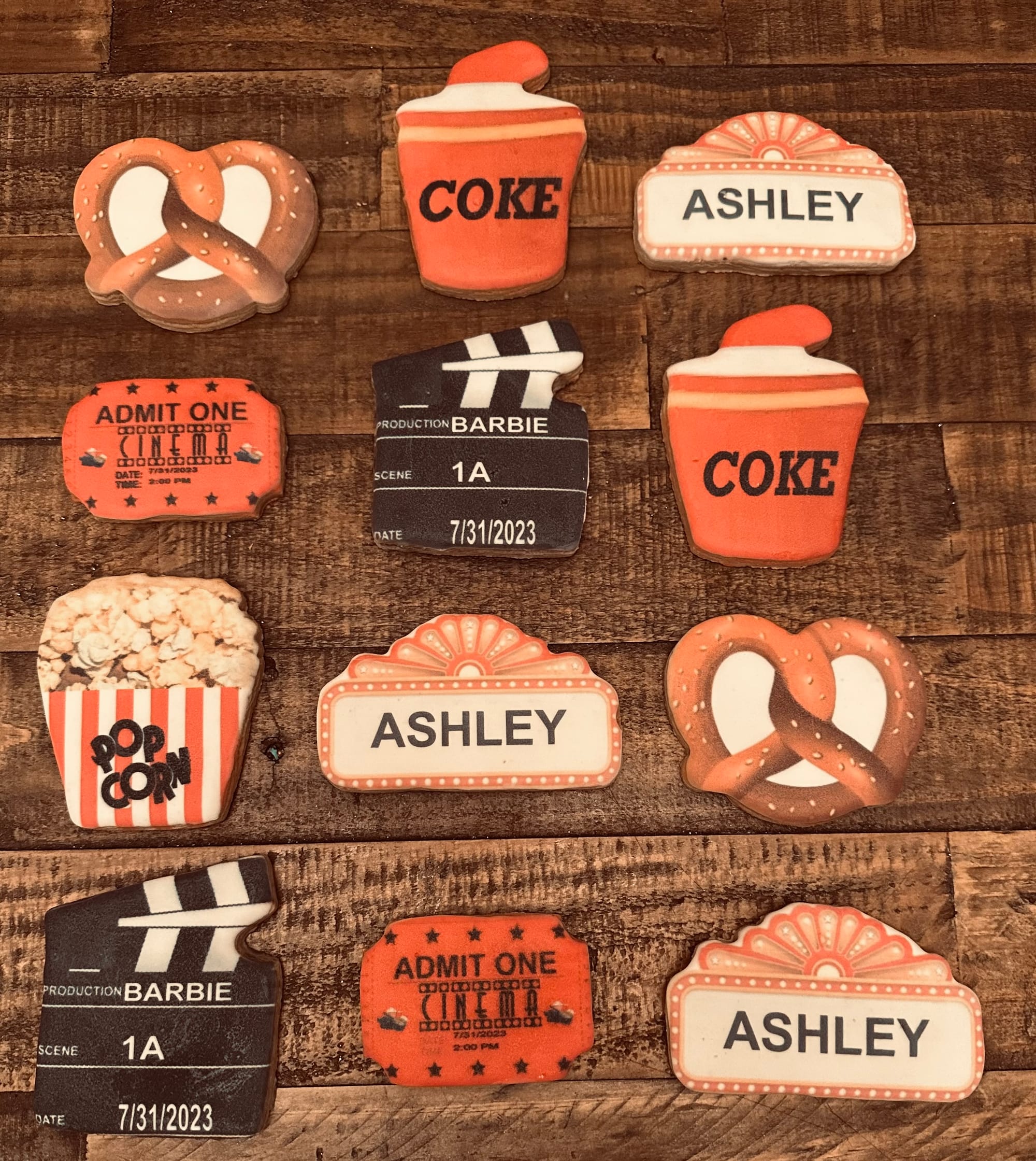 Royal Icing Movie Cinema Party Sugar Cookies with Images