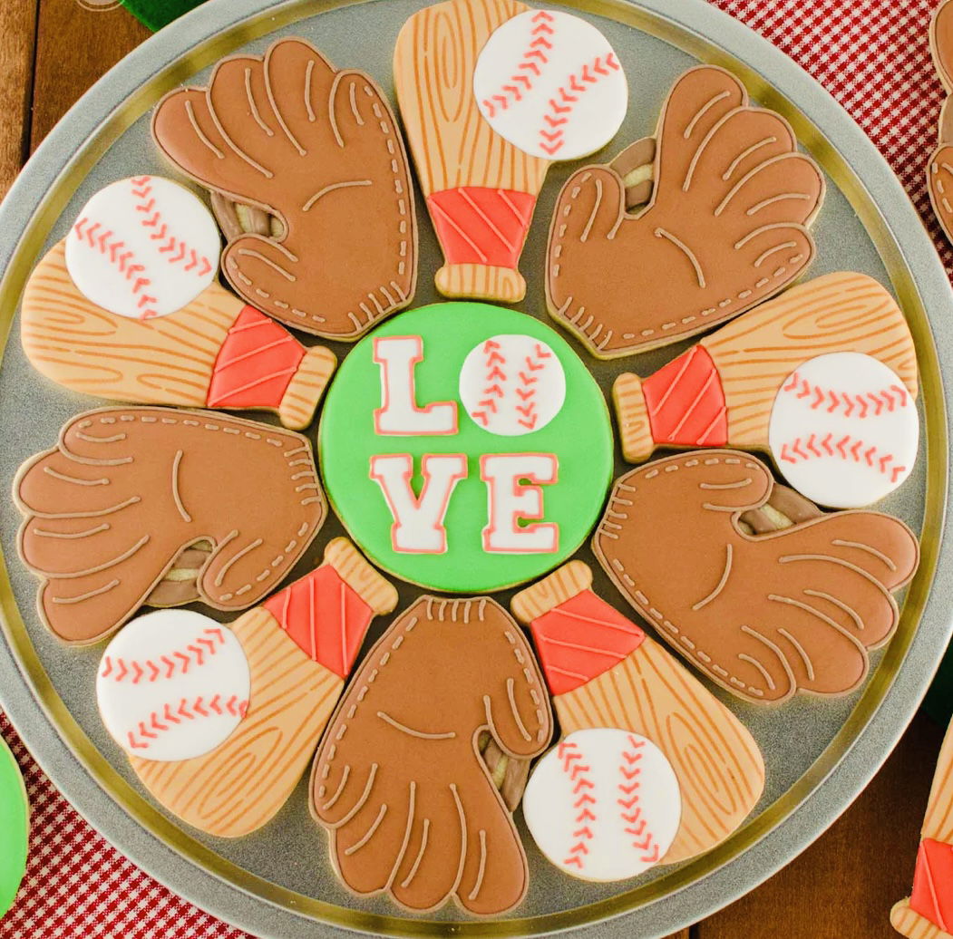 Baseball Cookie Platter