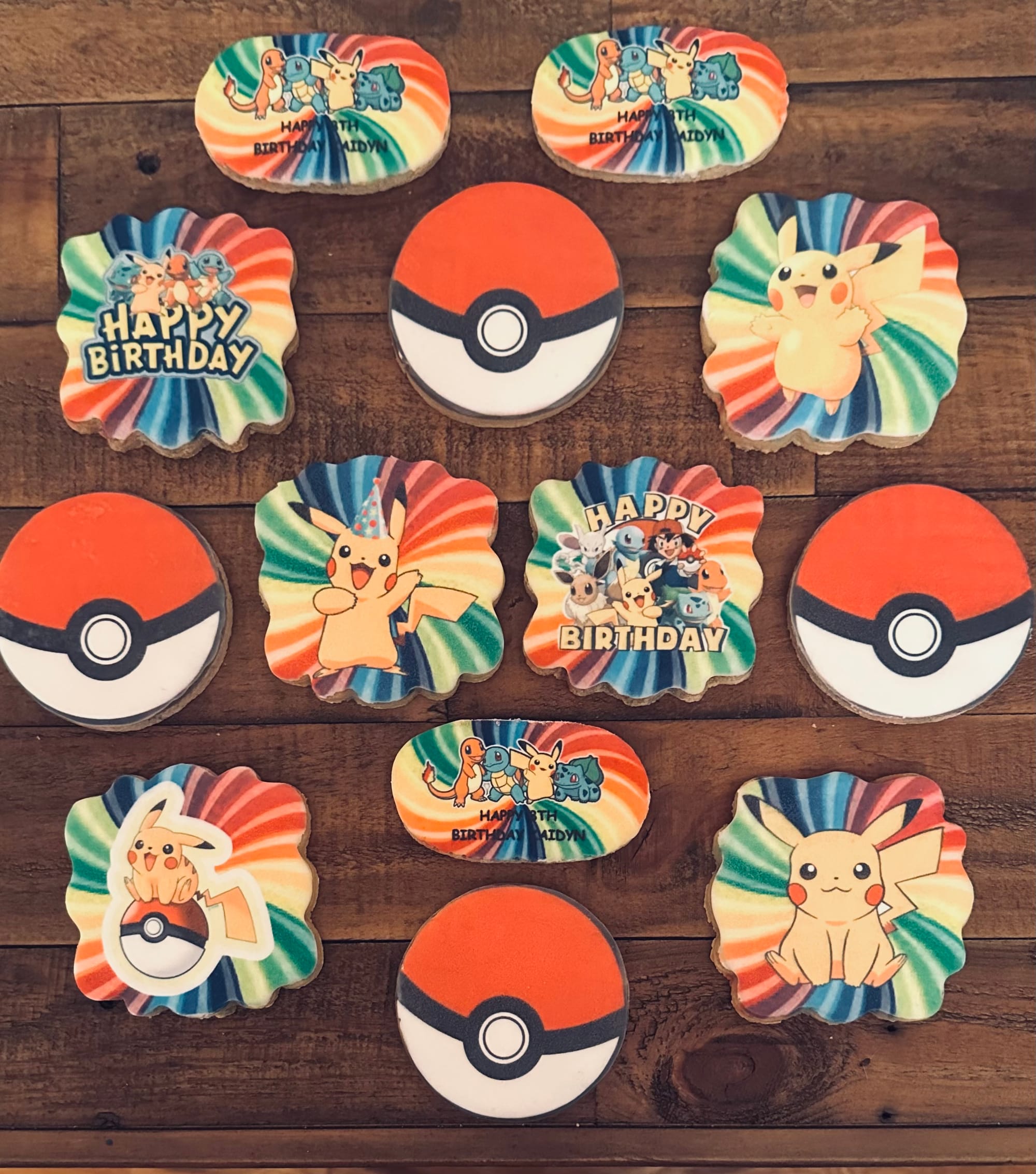 Pokémon Royal Icing Sugar Cookies with Images