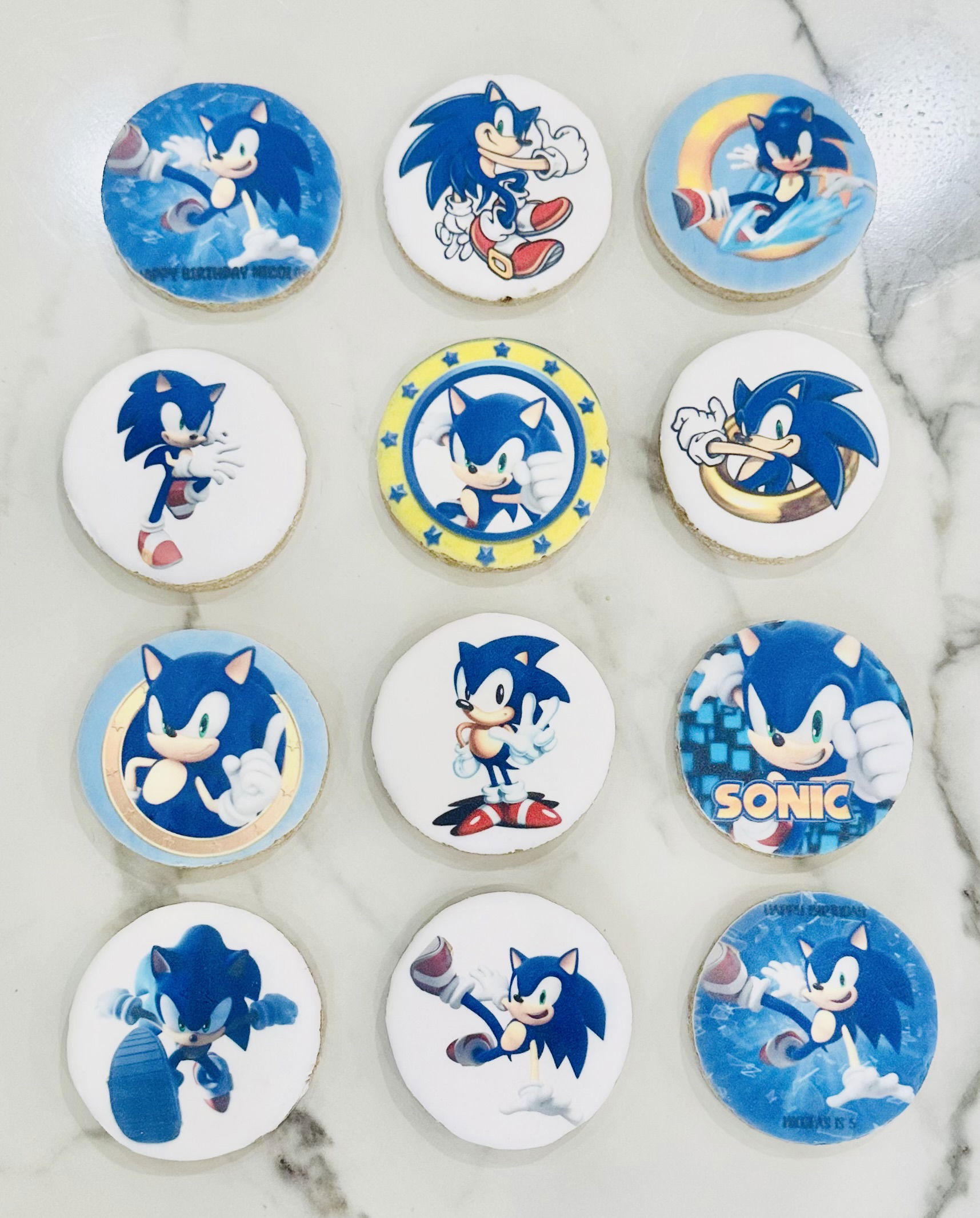 Sonic The Hedgehog Royal Icing Sugar Cookies with Images