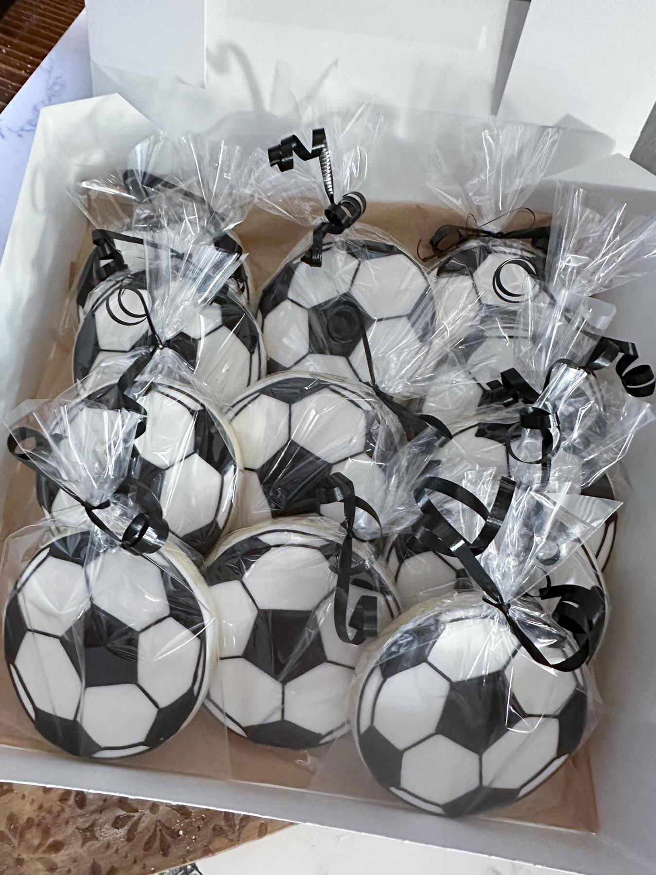 Soccer Ball Royal icing Sugar Cookies