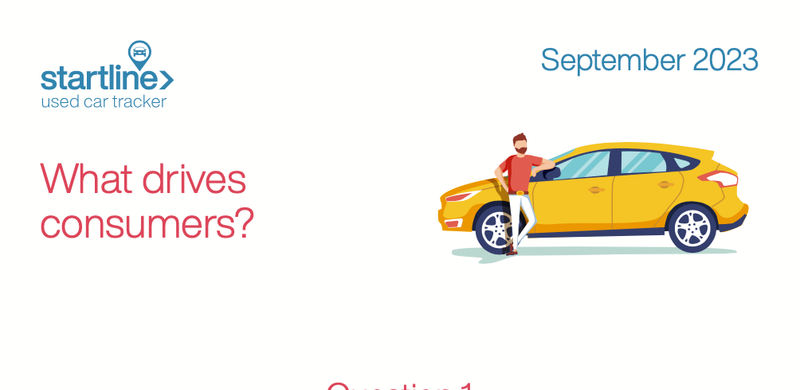 Startline Consumer & Dealer Used Car Tracker - September 2023 Results