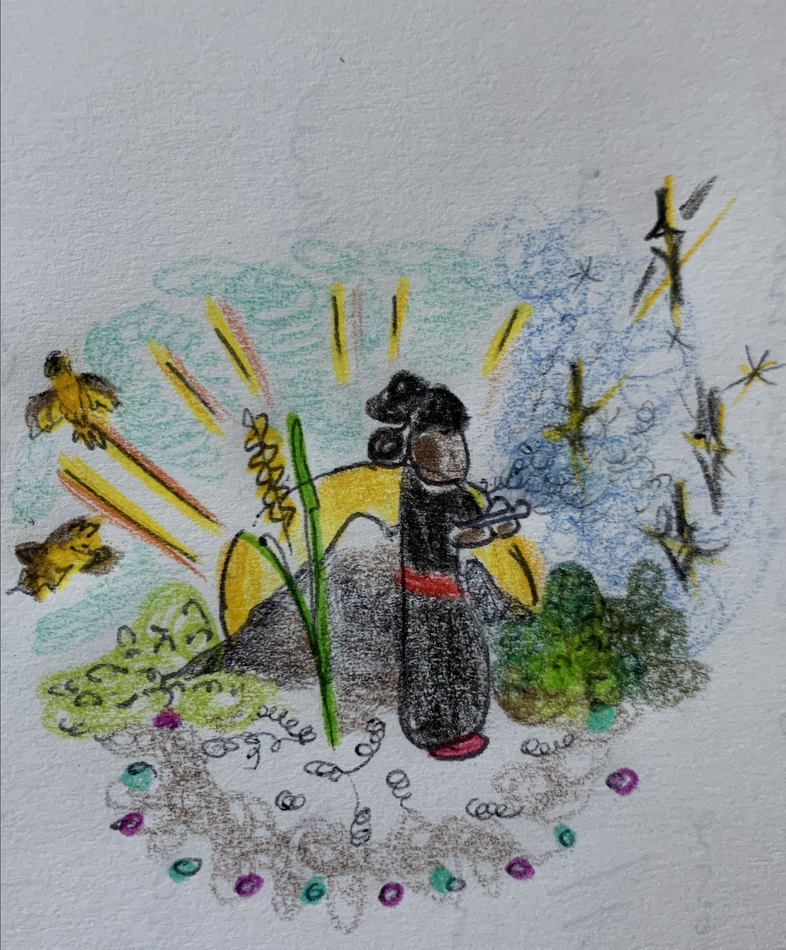 "Kʰe Kanema, Kʰe Winowa" by Davina Millay Gomez
