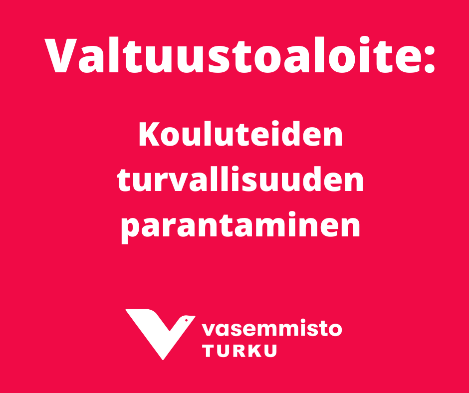 Valtuustoaloite koulumatkojen turvallisuuden parantamiseksi