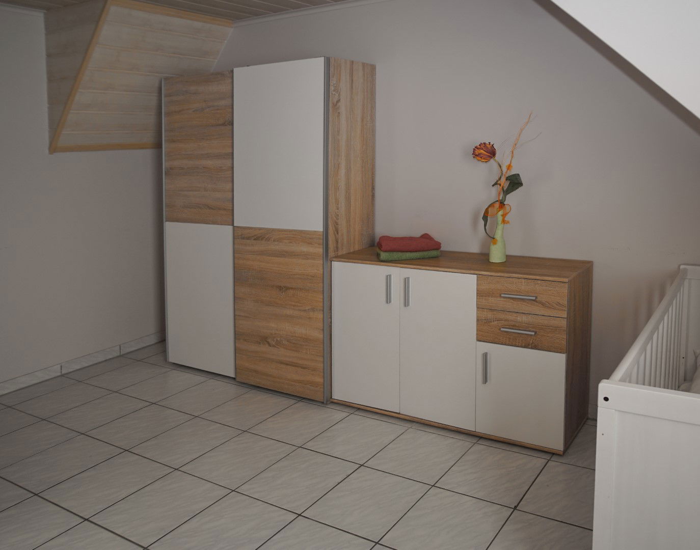 Der Kleiderschrank im Schlafzimmer