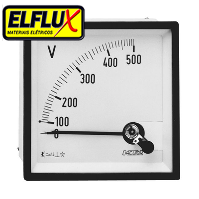voltímetro analógico painel
