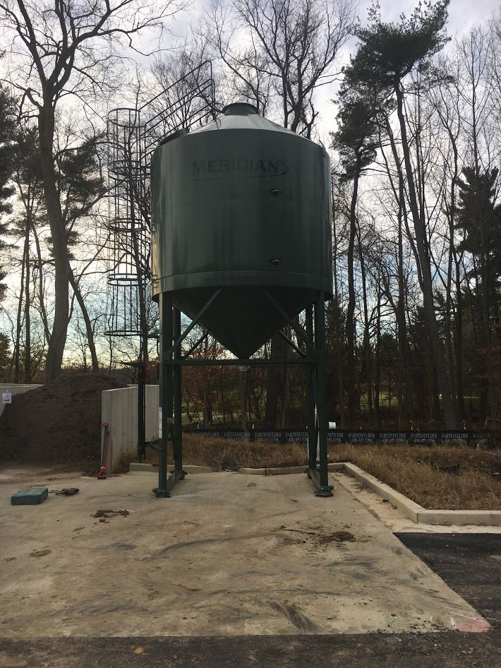 Sand Silo Installation - Chevy Chase Club