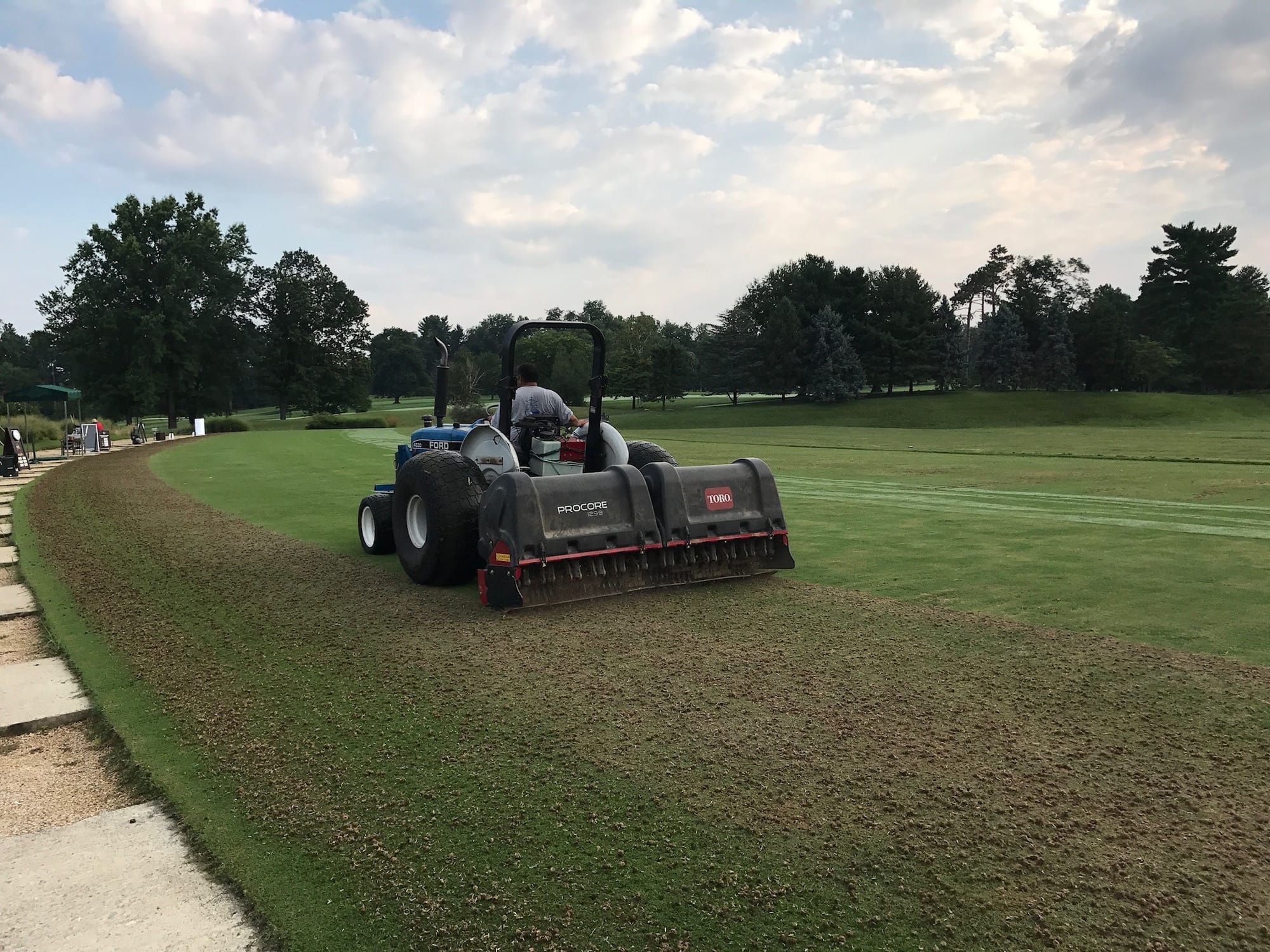 Core Aerification and Topdressing