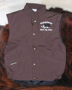 $70.00 SSDA Branded and embroidered Vest -  Brown and Rust