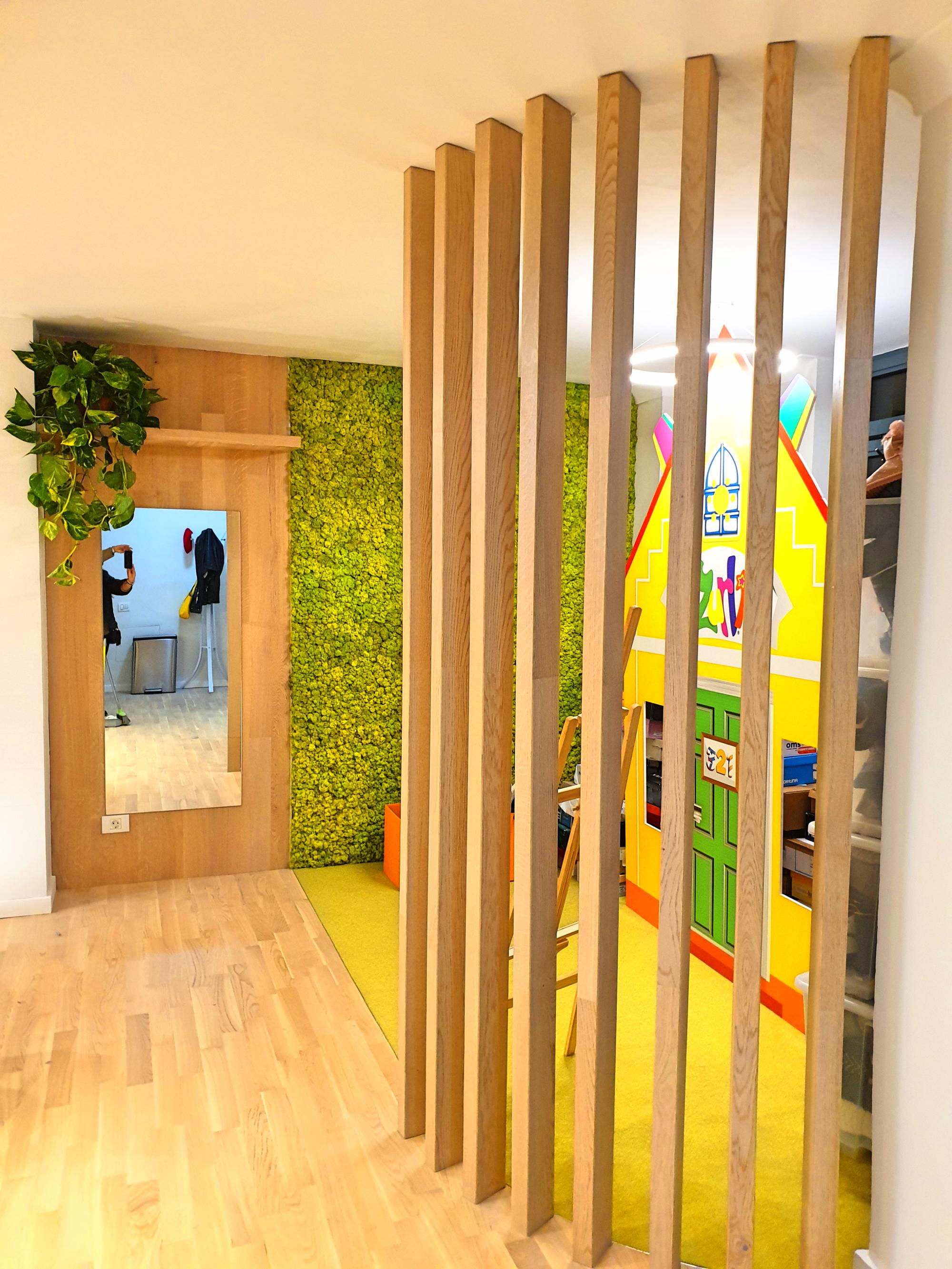 Panou vegetal 7mp realizat din licheni stabilizati verzi 