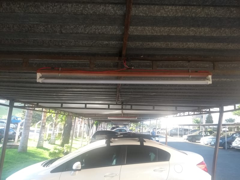 GARAGENS, TROCA POR LÂMPADAS LED