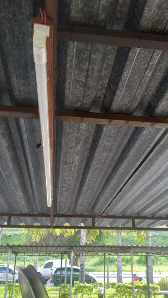 GARAGENS, TROCA POR LÂMPADAS LED