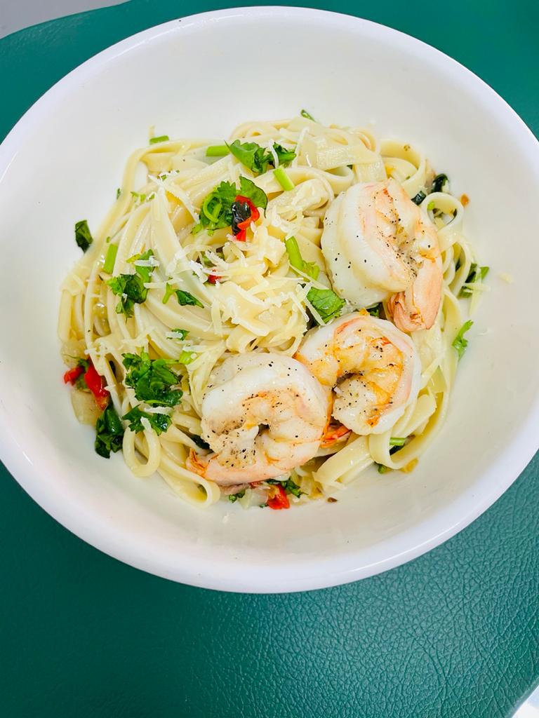 MS04 蒜香虾仁意大利面 Garlic Shrimp Spaghetti