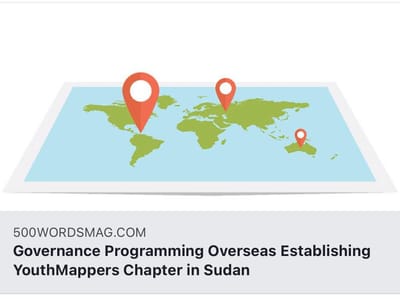 GPO establishing YouthMappers’ Chapter in Sudan