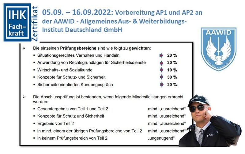 Fachkraft für Schutz und Sicherheit Vorbereitung - AP1