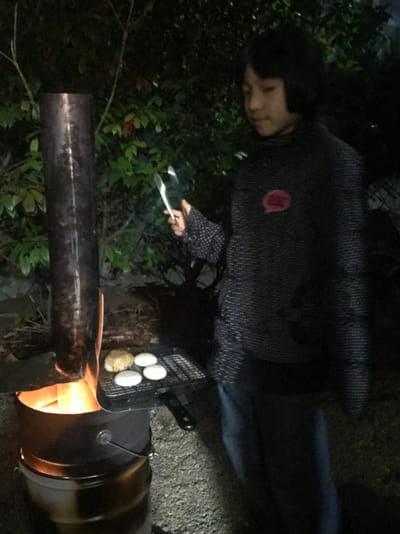 ロケットストーブ作り