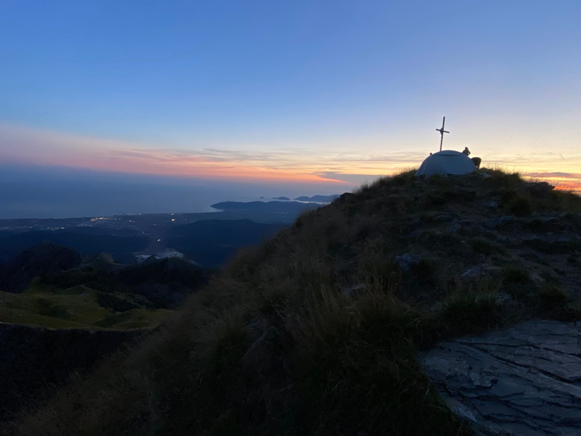 Croce del Sagro al tramonto