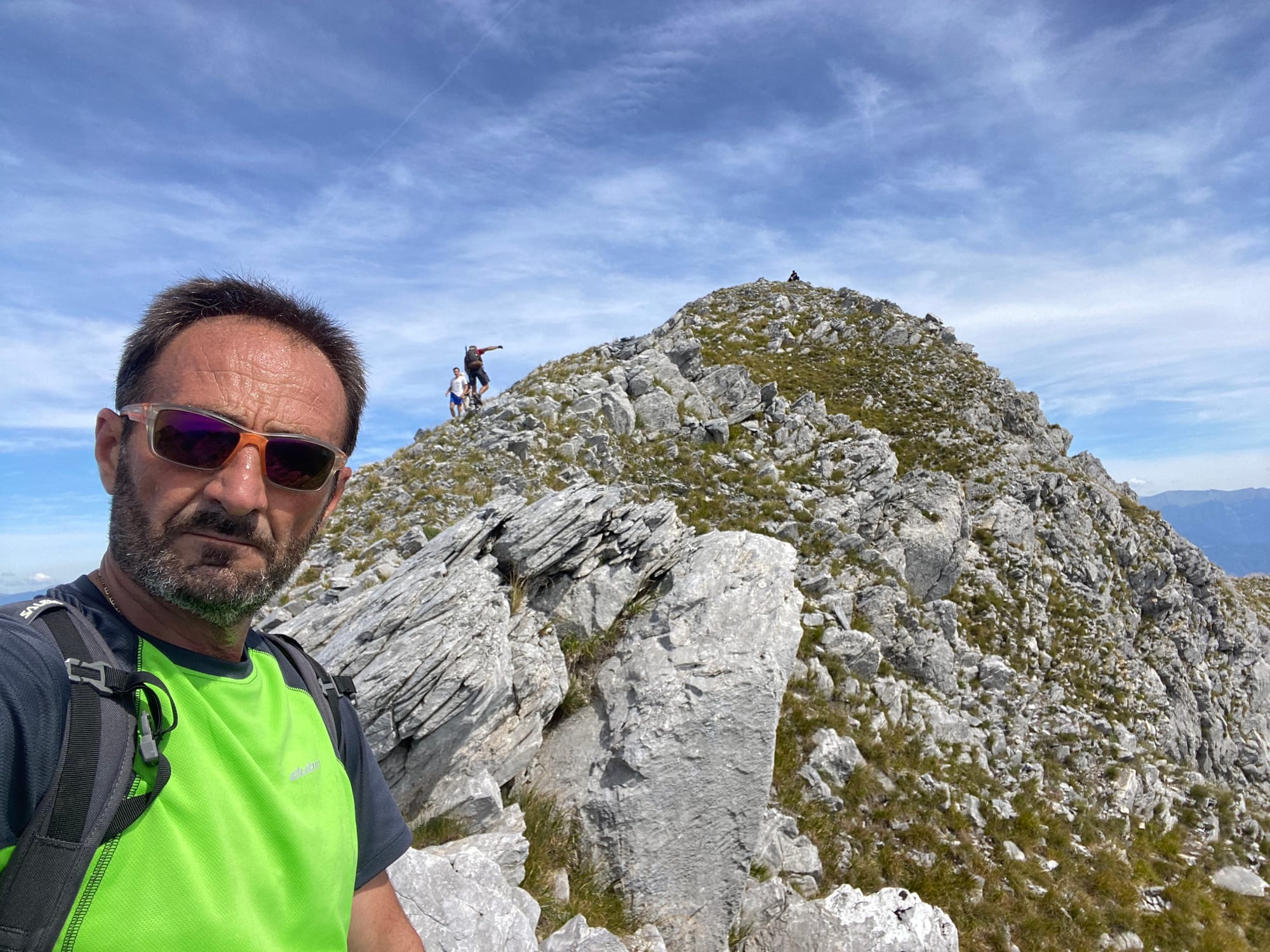 Salendo verso la Pania Secca