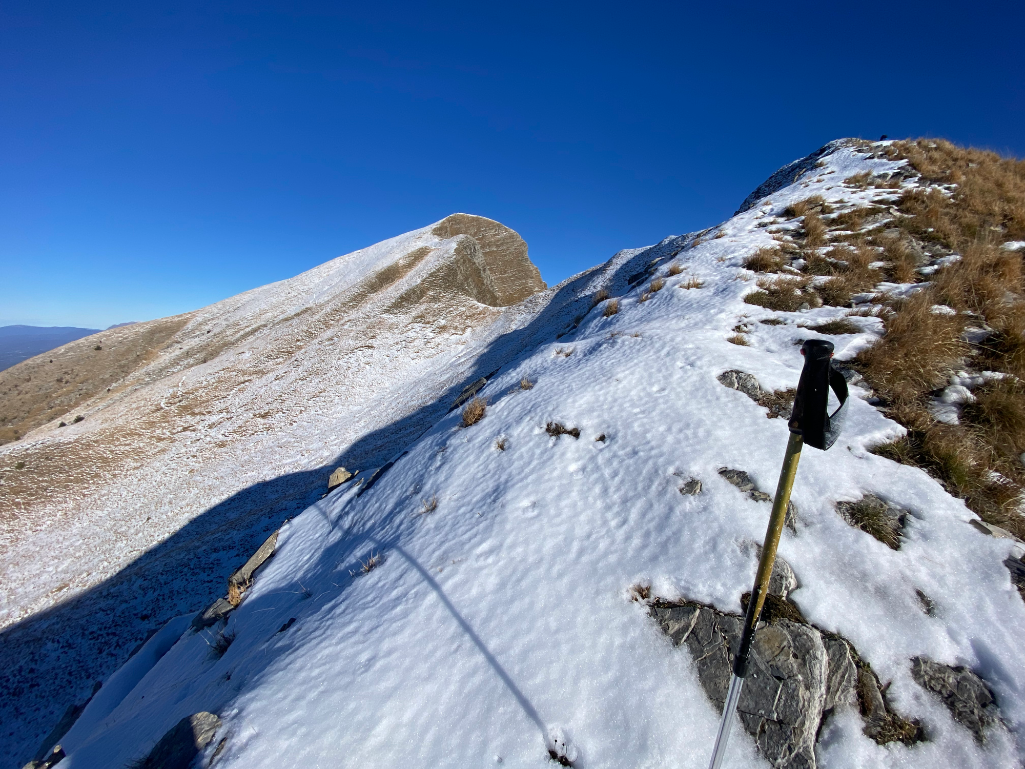 In cresta verso lo Spallone