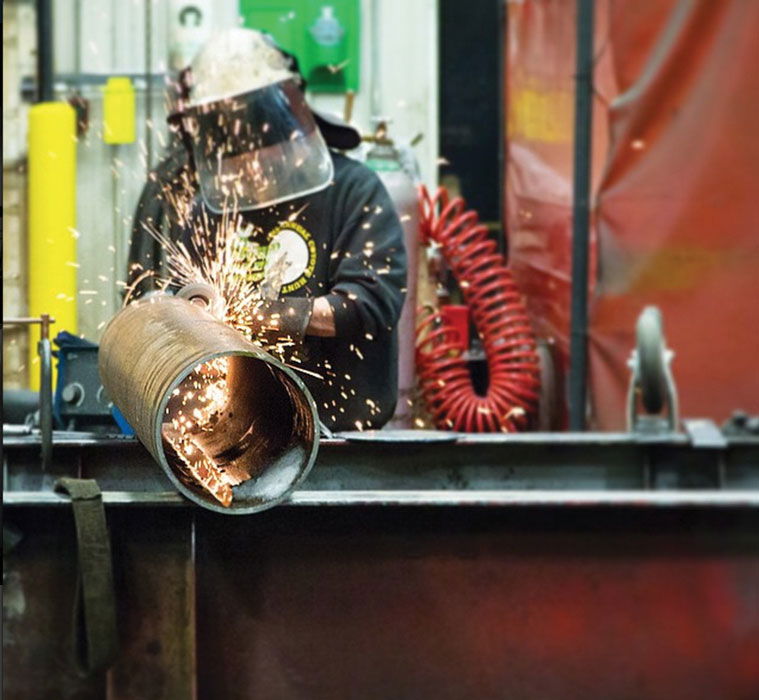 Preparing structural steel surfaces