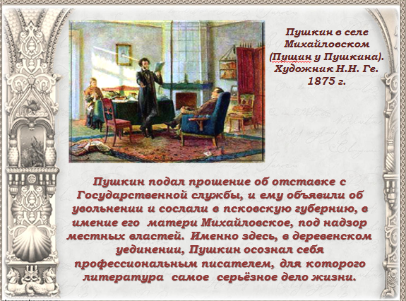 Биография А.С. Пушкина. 5 класс