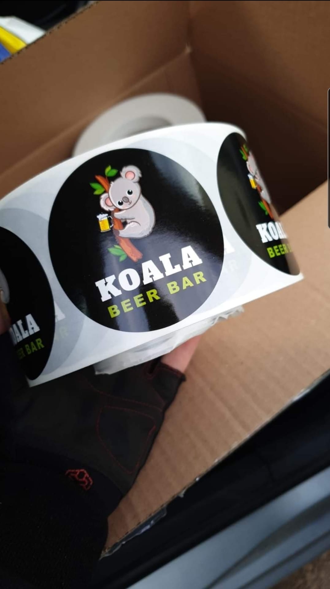 מדבקות לקואלה בר