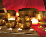 Sound therapy and massage session