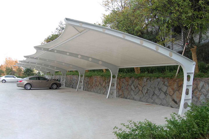 STEEL CANOPIES AND CAR PARKING