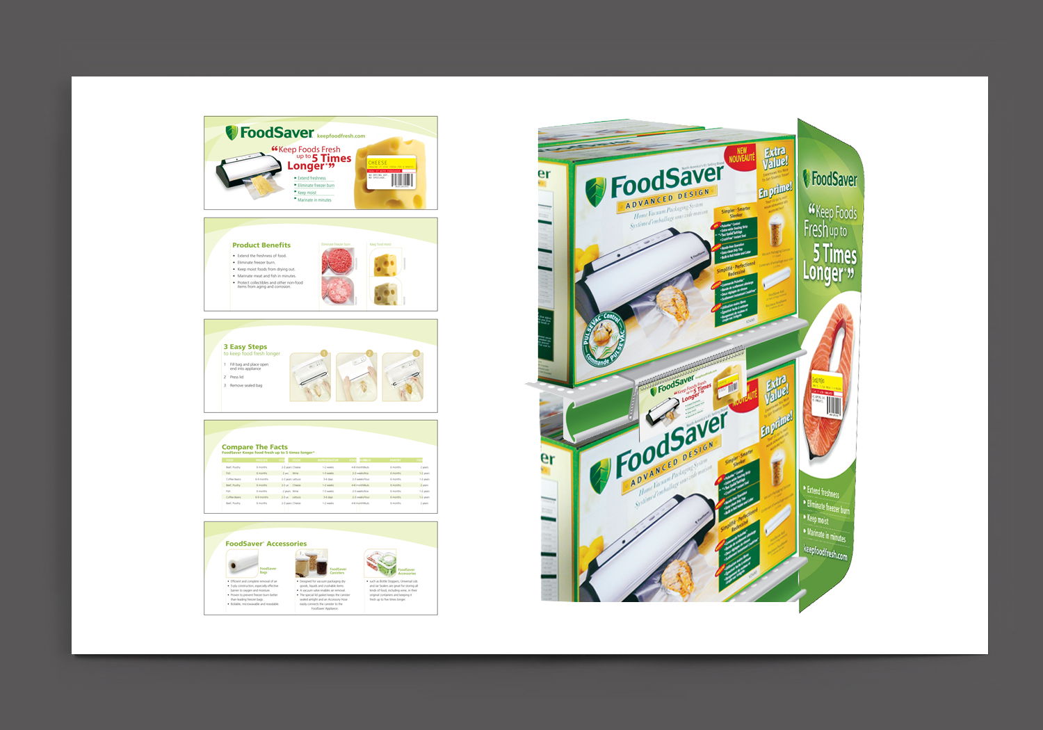 Keep Food Fresh up to 5-Times Longer