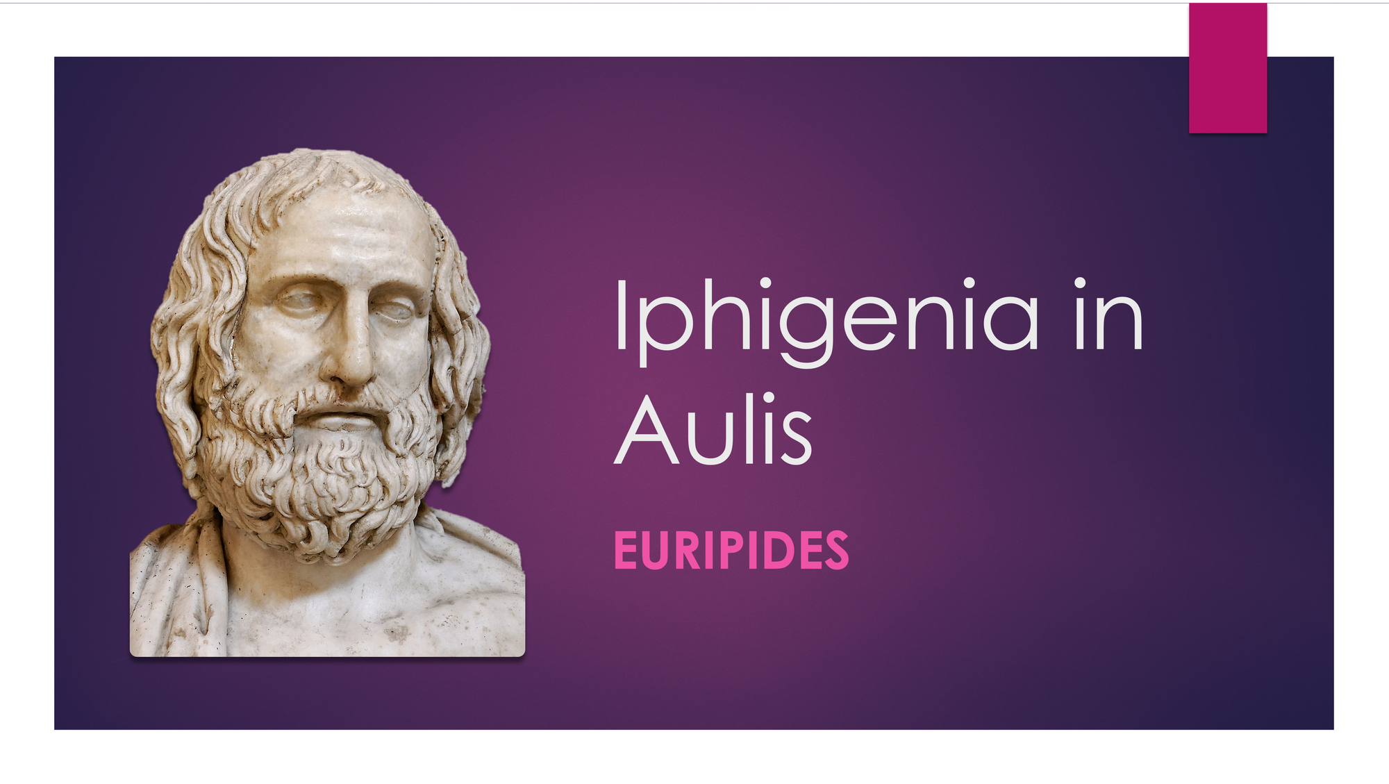 Intro to Iphigenia in Aulis