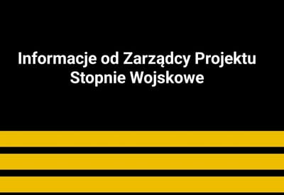 Informacje od Zarządcy Projektu