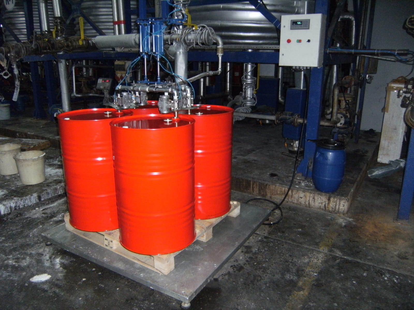 Endüstriyel Portatif 4'lü Varil Dolum Makinesi