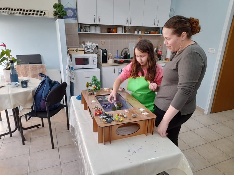 טיפול בשולחן מים