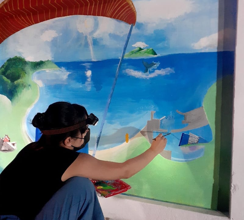 Wall Painting - Yilan Parachute