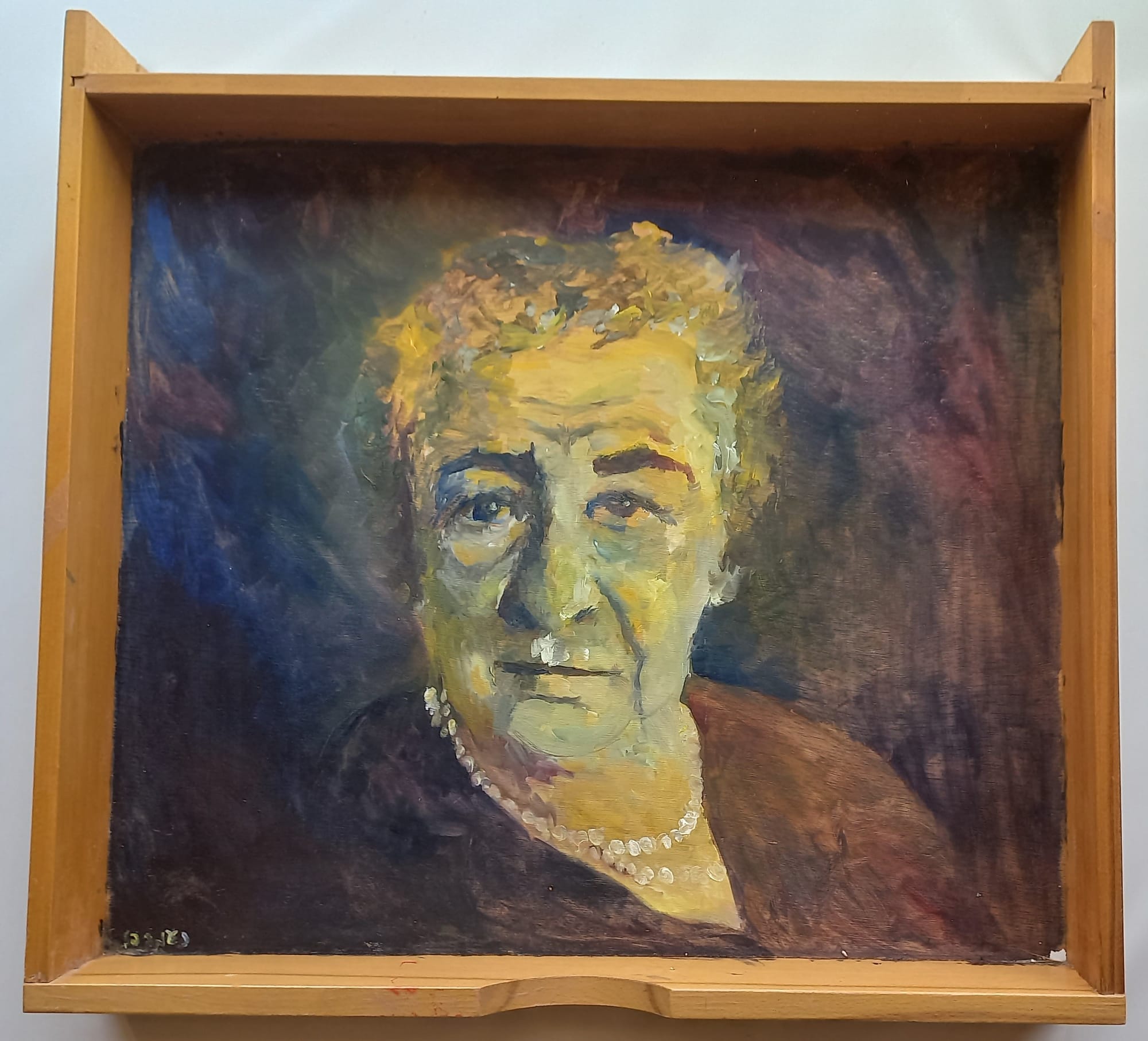 גולדה, שמן על מגירה , 52X55