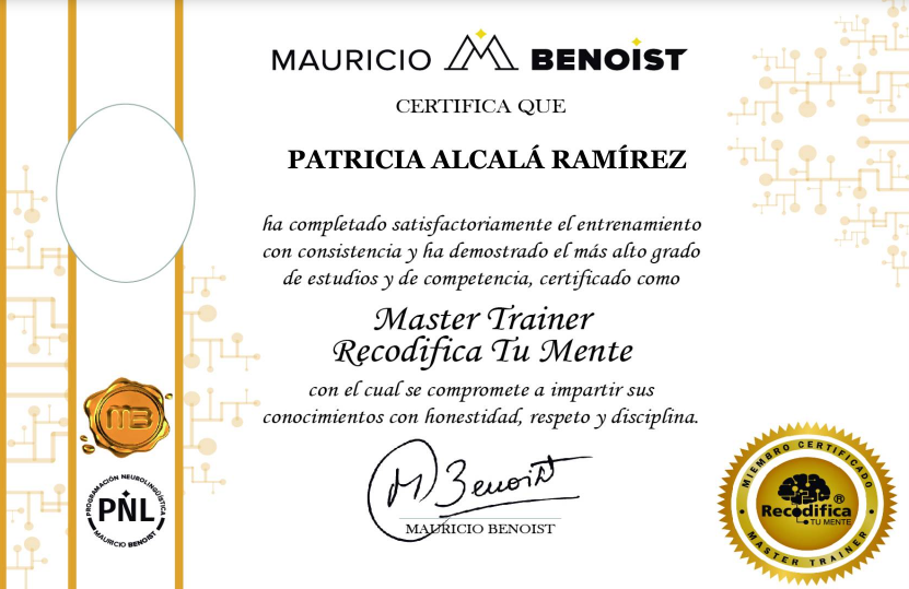 2020nov05 Máster Trainer  "Recodifica tu mente"
