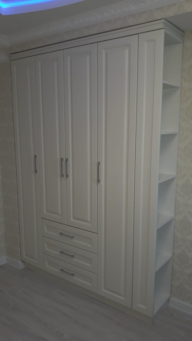 Крашенная кухня Фасады MDF шпон , Шкаф и Прихожая