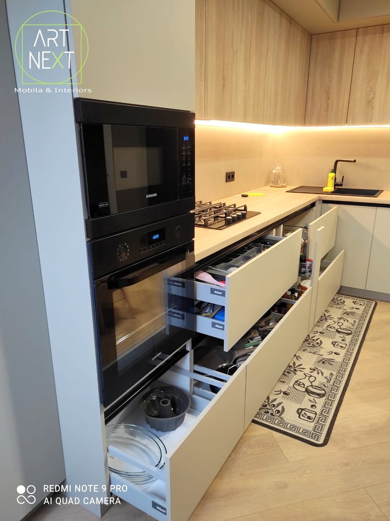 Кухня MDF AGT и ДСП EGGER  с LED подсветкой