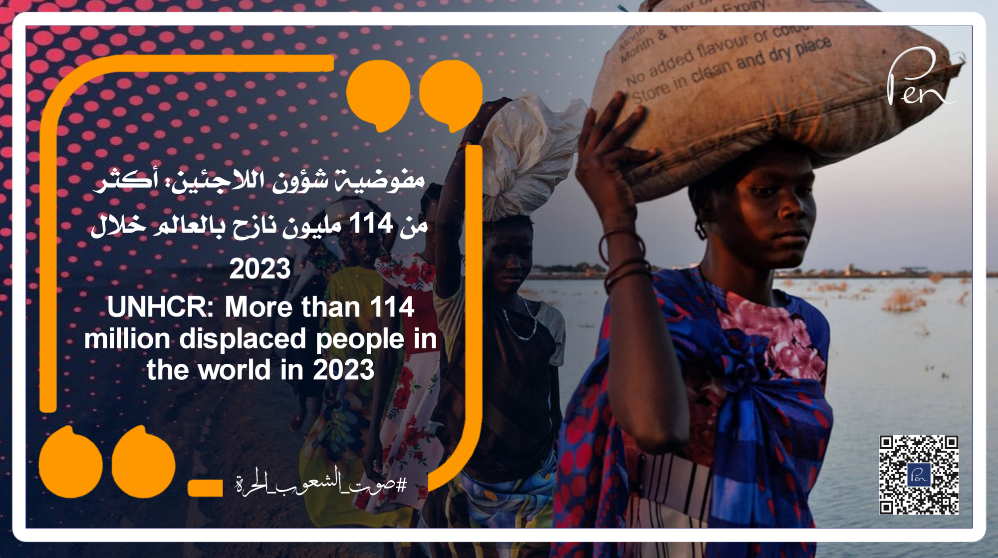 UNHCR: More than 114 million displaced people in the world in 2023